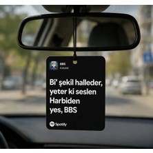 Spotify Şarkı Tasarımlı Araba Ayna Süsü – Harbiden Yes Bbs