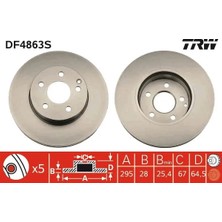 TRW Fren Diski On Mercedes W204 S204 C204 W212 S212 A207 R172