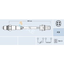 FAE Oksijen Sensoru Kat. Sonrası Bmw N45 N46 E87 E90 E91 E83 E85