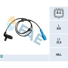 FAE ABS Tekerlek Hız Devir Sensörü Ön Peugeot P206 1998-2013