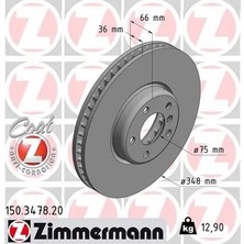 Zimmermann Fren Diski On Sol Bmw F07 F10 F11 F06 F12 F13 F01 F02