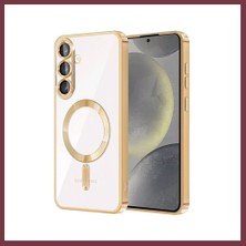 Storeşahin Samsung Galaxy S25 Fe Uyumlu Kross Magneticsafe Kapak - Gold SHN0720