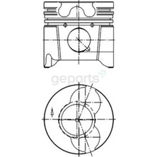 FEDERAL Piston+Segman C5 / 307/406 /407/BERLINGO 1999 85 mm (4 Adet)