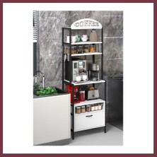 Storeşahin Metal Kahve Köşesi Beyaz 196 cm SHN0720