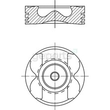 FEDERAL Piston+Segman R.rover Discovery Sport 3 - 4 2004-2019 81.50 mm (6 Adet)