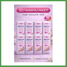 Soi Home Essweet Ağda Bezi 10 Metre Dilim Profesyonel Epilasyon Bezi Çift Taraflı Kullanım Yırtılmaz Dayanıklı Ağda Bandı 12 Paket Soı