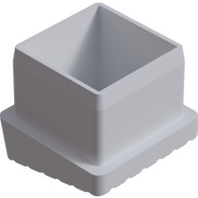 CATEKSSS 25X25 mm 10 Dereceli Iç Profil Tapası Beyaz - 35’li Paket