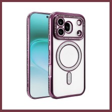 Storeşahin Huawei Honor 600 Pro Joke Simli Magneticsafe Kılıf - Derin Mor SHN0720