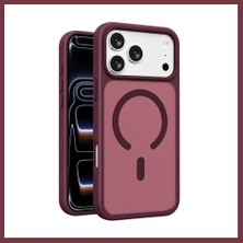 Storeşahin Joko iPhone 18 Pro Uyumlu Jota Magsafe Kapak - Bordo SHN0720