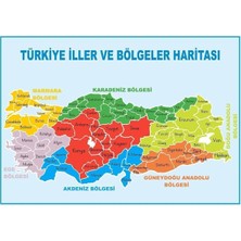 Türkiye Iller ve Bölgeler Haritası Branda Baskı