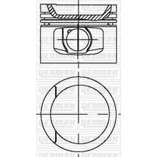 YENMAK Motor Piston Segman 0.50 T4 1990 California 1990