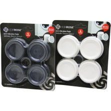 Alfa Brand 4 Parça  Küçük Beyaz Çamaşır Makine Titreşim Önleyici Ayak BX40
