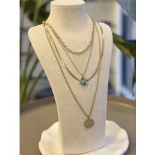 Sungur's Store Çoklu Zincir Kolye - Altın