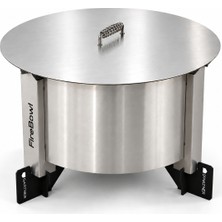 Gartner FireBowl 450 Dumansız Ateş Çukuru Outdoor Set - Paslanmaz