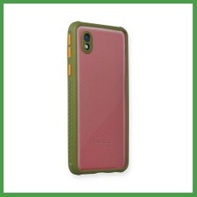 Soi Home Samsung Galaxy A01 Core Uyumlu Kılıf Miami Şeffaf Silikon - Yeşil Soı