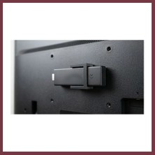 Storeşahin 3D Baskı HDMI Medya Çubuğu Tv Arkası Montaj Aparatı Gerilim Azaltıcı Yapıştırmalı Tutucu Siyah SHN0720