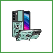 Soi Home Realme C75 4g Uyumlu Kılıf Pars Lens Yüzüklü Silikon - Yeşil Soı
