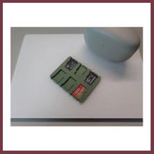 Storeşahin 3D Baskı Micro Sd Kart Saklama Kutusu Yaylı Kartlık Mikro Sd Kart Tutucu Ince Düzenleyici Yeşil SHN0720