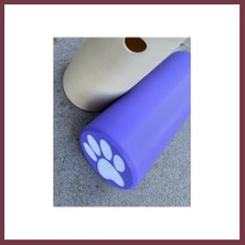 Storeşahin 3D Baskı Köpek Ödül Mama Dağıtıcı Yuvarlanan Silindir Zeka Oyuncağı Pati Desenli - Mor SHN0720