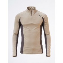 Gravo Apex Pro Unisex Tırmanış, Dağcılık ve Koşu Uzun Kollu Yarım Fermuarlı Tişört - Outdoor, Trekking, Spor, Hızlı Kuruyan