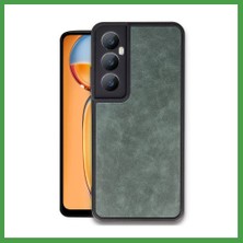 Soi Home Realme C65 Uyumlu Kılıf Aras Deri Kapak - Koyu Yeşil Soı