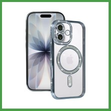 Soi Home iPhone 17 Uyumlu Joke Simli Magneticsafe Kılıf - Mavi Soı
