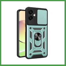 Soi Home Samsung Galaxy A07 4g Uyumlu Pars Lens Yüzüklü Silikon - Yeşil Soı