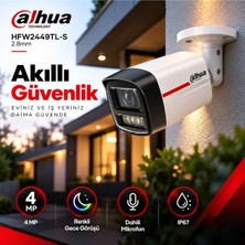 Dahua 4mp 2.8mm Wizcolor Dahili Mikrofonlu Poe Ip Bullet Kamera