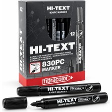 Hi-Text 830PC Permanent Markör Kesik Uçlu Kırmızı