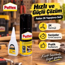 Pattex 2k Profesyonel Hızlı Yapıştırıcı + Aktivatör 100 ml Set