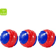 Nunbell Köpek Oyuncağı Top 3'lü Kabartmalı Yüzeyli At Getir Oyun Topu