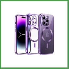 Soi Home iPhone 12 Pro Uyumlu Kılıf Kross Magneticsafe Kapak - Mor Soı
