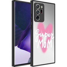 Lopard Samsung Galaxy Note 20 Ultra Telefon Kılıfı Aynalı Desenli Kamera Korumalı Parlak Kapak Süper Anne Ultra Ince Tasarım