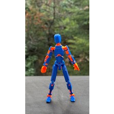 Loopify Moifugyia Lucky 13 Aksiyon Figürü Robot Oyuncak 13CM Mavi Turuncu