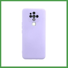 Soi Home Tecno Camon 16 Uyumlu Kılıf Nano Içi Kadife Silikon - Lila Soı