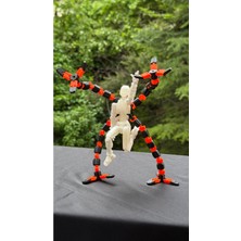Loopify Moifugyia Lucky 13 Aksiyon Figürü Robot Oyuncak 13CM Beyaz Beyaz ve Turuncu Mekanik Kol Eklenti Seti