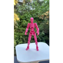 Loopify Moifugyia Lucky 13 Aksiyon Figürü Robot Oyuncak 13CM Pembe Pembe