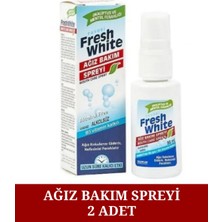 Fresh White 2 Adet Ağız Bakım Spreyi 2 x  30 ml Pratik Ferahlık.
