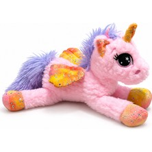 Halley Oyuncak Pembe Kanatlı Peluş Unicorn At Oyuncak