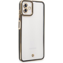 Zamerya Galaxy A04 Kılıf Liva Lens Silikon - Siyah