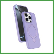 Soi Home iPhone 15 Pro Max Uyumlu Regal Magsafe Standlı Kapak - Lila Soı