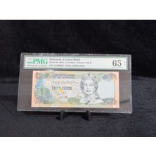 Öztürk Koleksiyon Bahamalar 2001 – ½ Dolar (50 Cents) – Pmg 65 Epq Gem Uncırculated – Pıck# 68