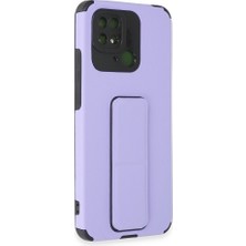 Zamerya Redmi 10C Kılıf Mega Standlı Silikon - Lila