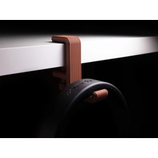 Bezos 3D Baskı Masa Kenarı Kulaklık Askısı Çizgili Kulaklık Tutucu Sıkıştırmalı Kulaklık Askısı 10-40 mm - Bakır