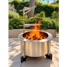 Gartner FireBowl 600 Dumansız Ateş Çukuru Grill Set - Paslanmaz