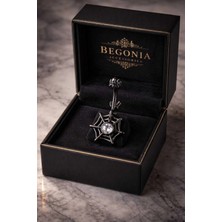 Lunexa 316L Cerrahi Çelik Fashion Zirkon Taşlı Black Kaplama Göbek Piercing
