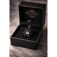 Lunexa 316L Cerrahi Çelik Fashion Zirkon Taşlı Black Kaplama Göbek Piercing