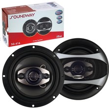 OEM Soundway SG-616 Oto Koaksiyel Hoparlör 16CM 360 Watt Kapaklı Tweeterli 2 Adet