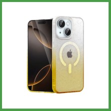 Soi Home iPhone 14 Uyumlu Pummel Shiny Magsafe Kapak - Gold Soı