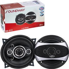 OEM Soundway SG-513 Oto Koaksiyel Hoparlör 13CM 280 Watt Kapaklı Tweeterli 2 Adet